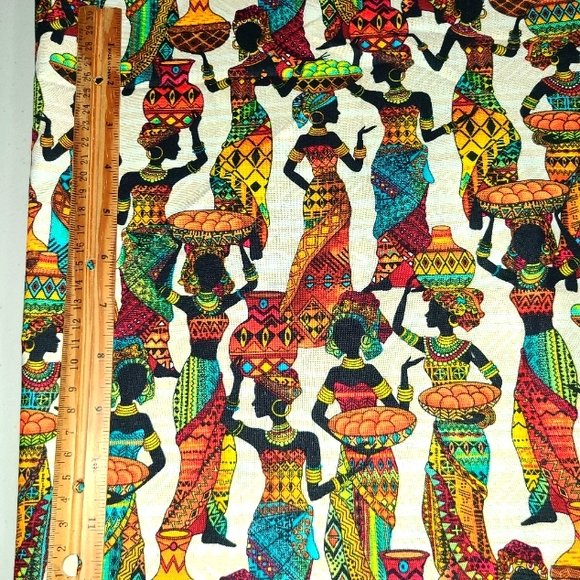 Timeless Treasures of SoHo Kenta Sew Other - Timeless Treasures Fabrics of SoHo Kenta-C Beautiful Women & Woven Baskets Sew